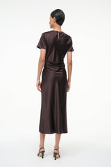 MARCEL SILK DRESS | EARTH