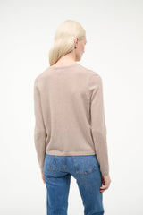 MIDNIGHT CASHMERE CARDIGAN | STONE
