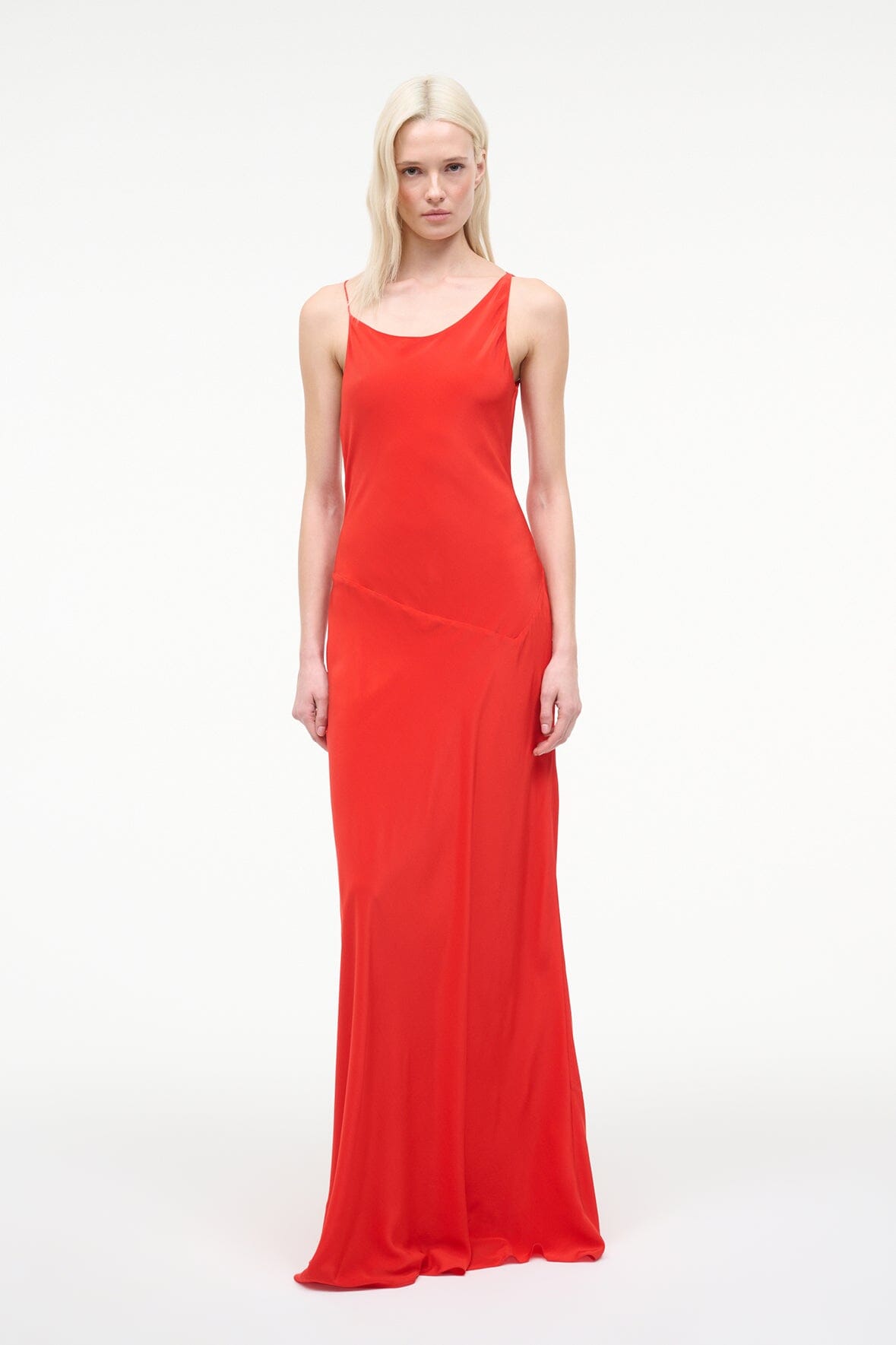 TOLUCA SILK DRESS | RED ROSE