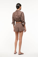 PADDLE SHORT | DARK OAK MICRO STRIPE