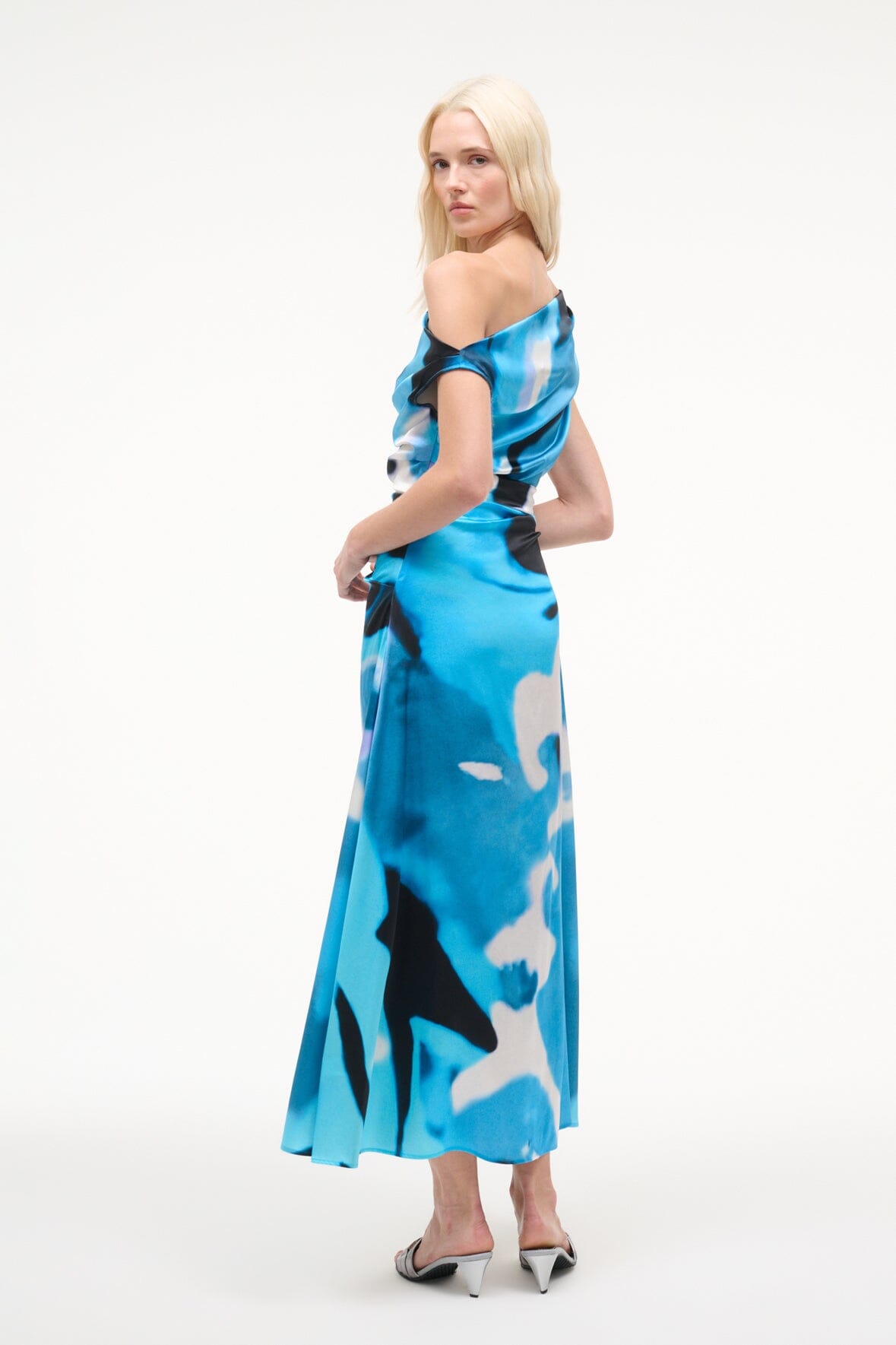 PHARE SILK DRESS | BLUE HAZE