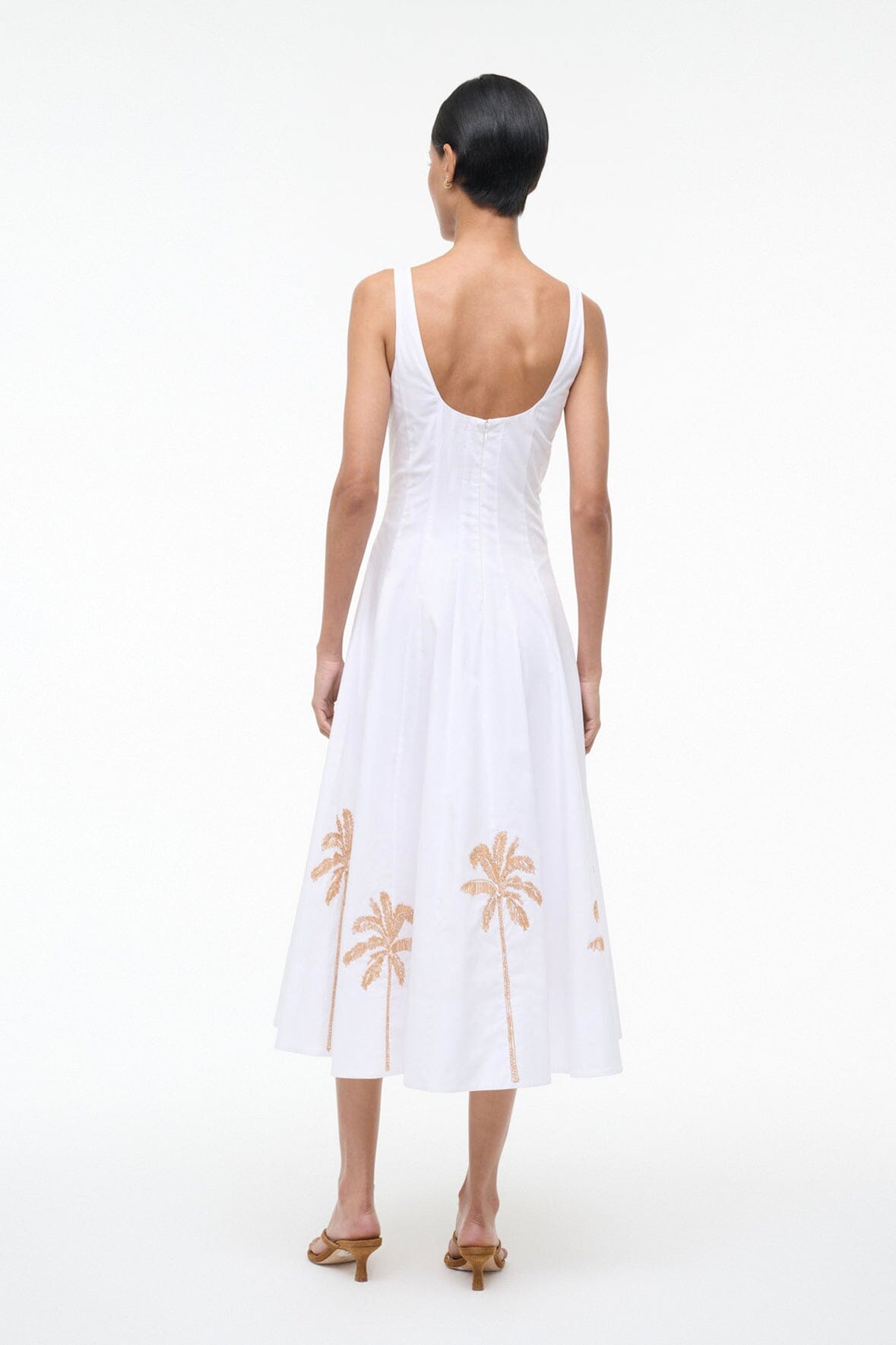WELLS DRESS | PALM EMBROIDERY