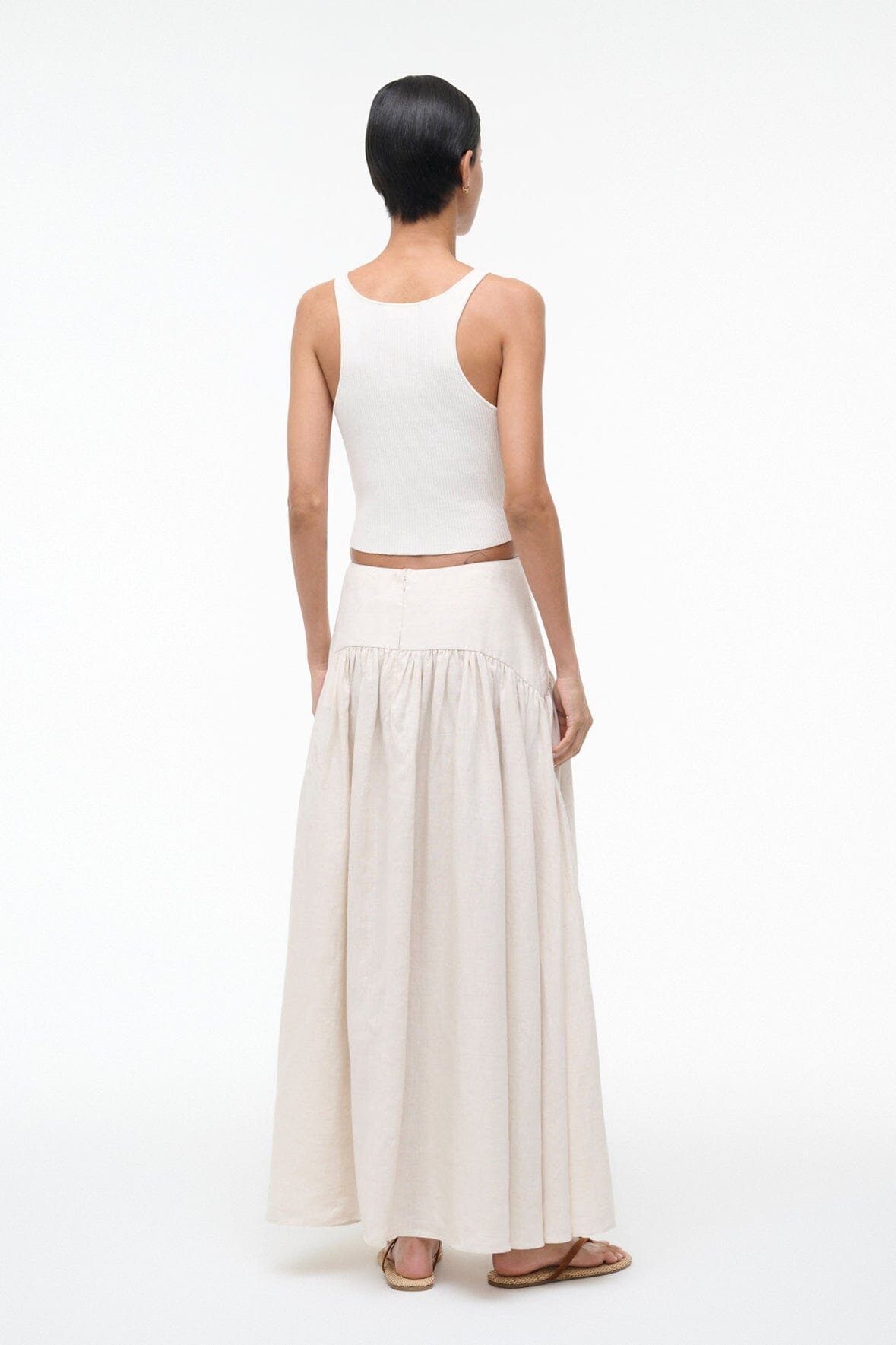 PROCIDA LINEN SKIRT | NATURAL