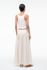 PROCIDA LINEN SKIRT | NATURAL