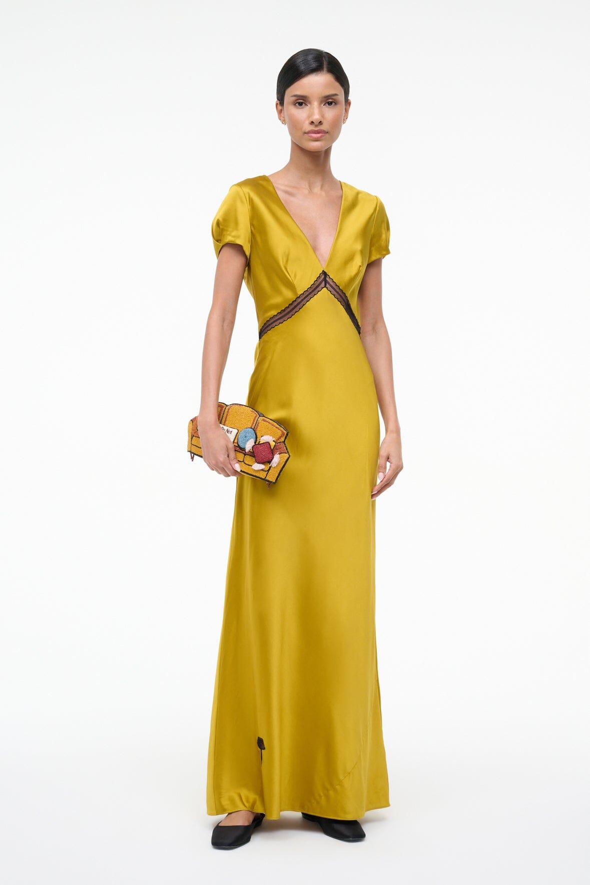 SAB SILK DRESS | TURMERIC