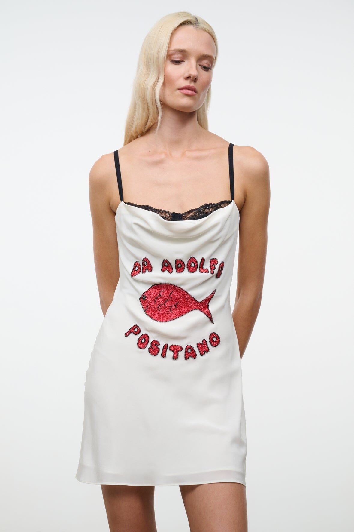 EVANGELINE SILK MINI DRESS | DA ADOLFO