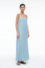 LAURA LINEN DRESS | SEAPORT STRIPE