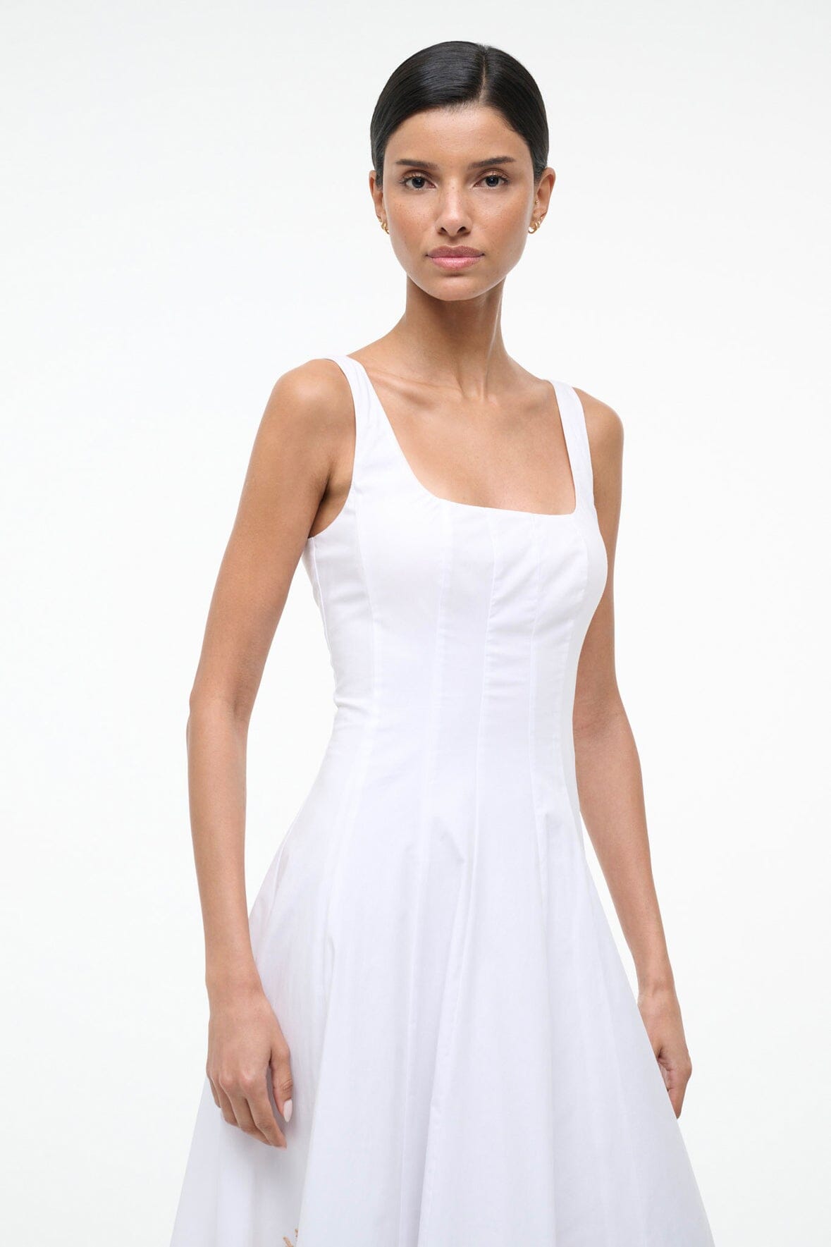 WELLS DRESS | PALM EMBROIDERY