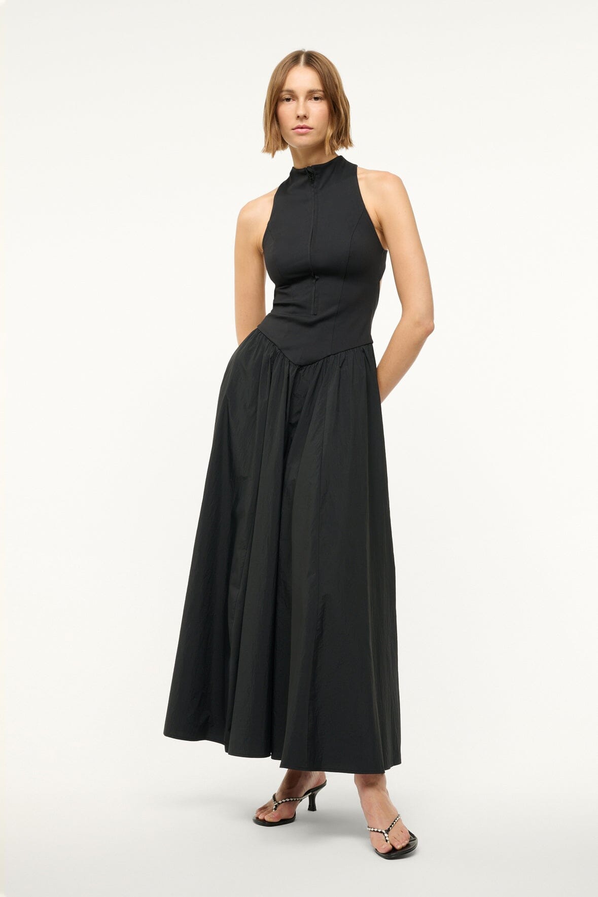 CREVASSE MAXI DRESS | BLACK