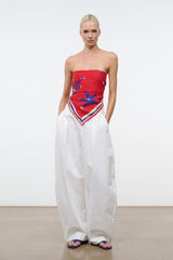 SONYA LINEN SCARF | PAINTED FOULARD