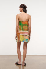 LAURA LINEN MINI DRESS | SUPERBLOOM SCARF
