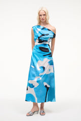 PHARE SILK DRESS | BLUE HAZE