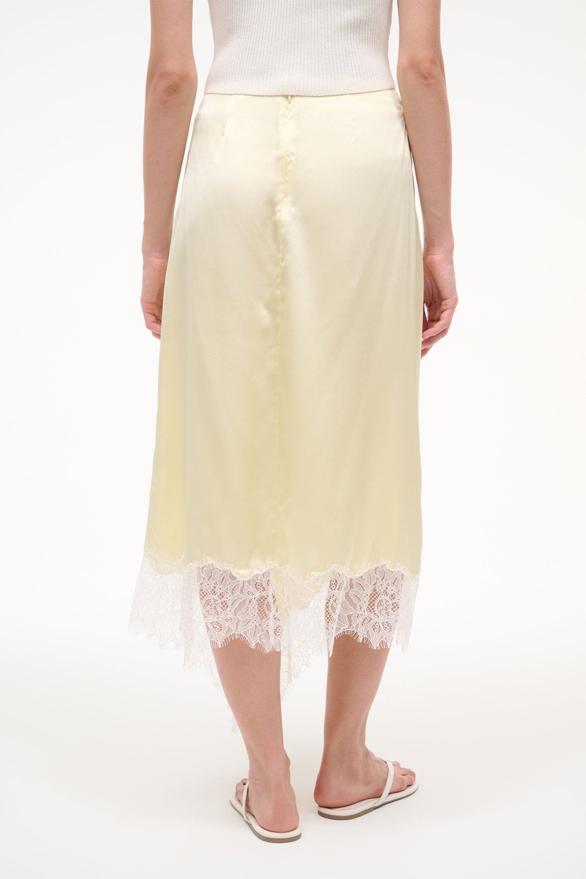 SONOMA SILK SKIRT | KEY LIME