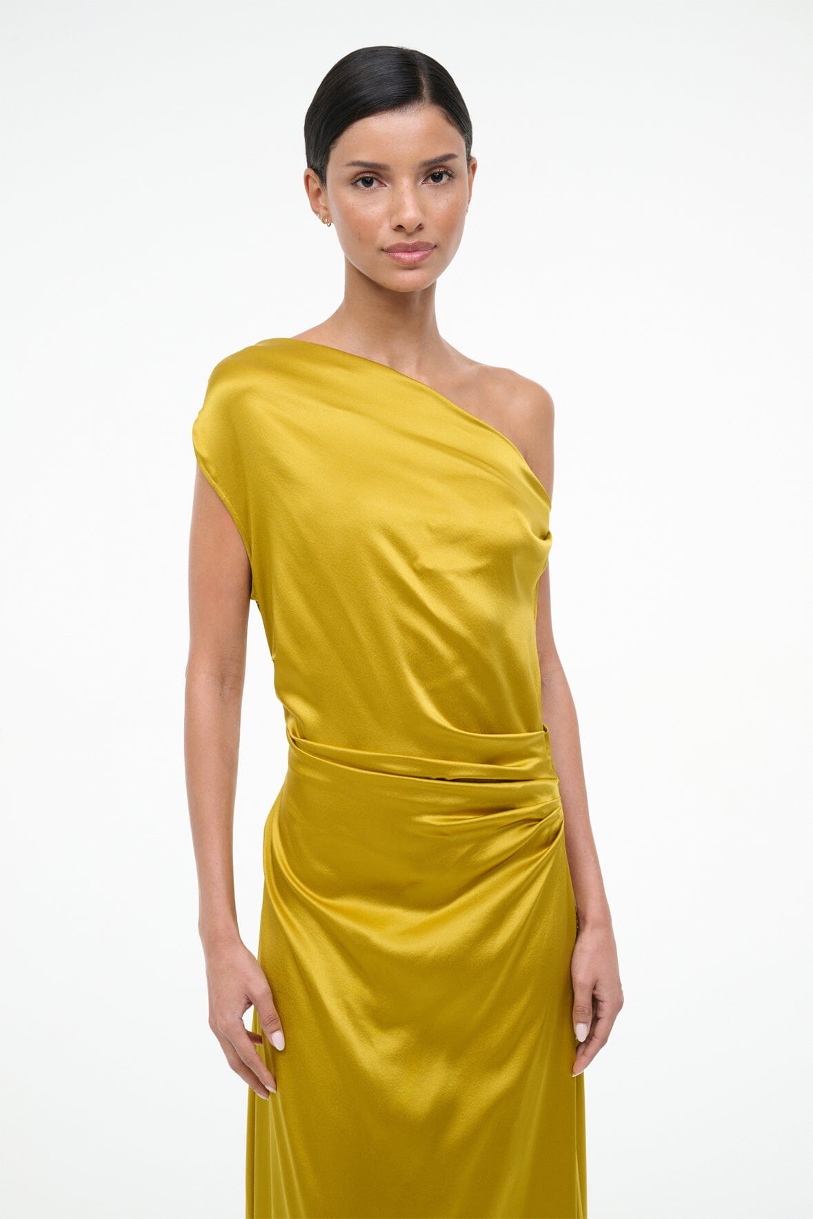 MAXI PHARE SILK DRESS | TURMERIC