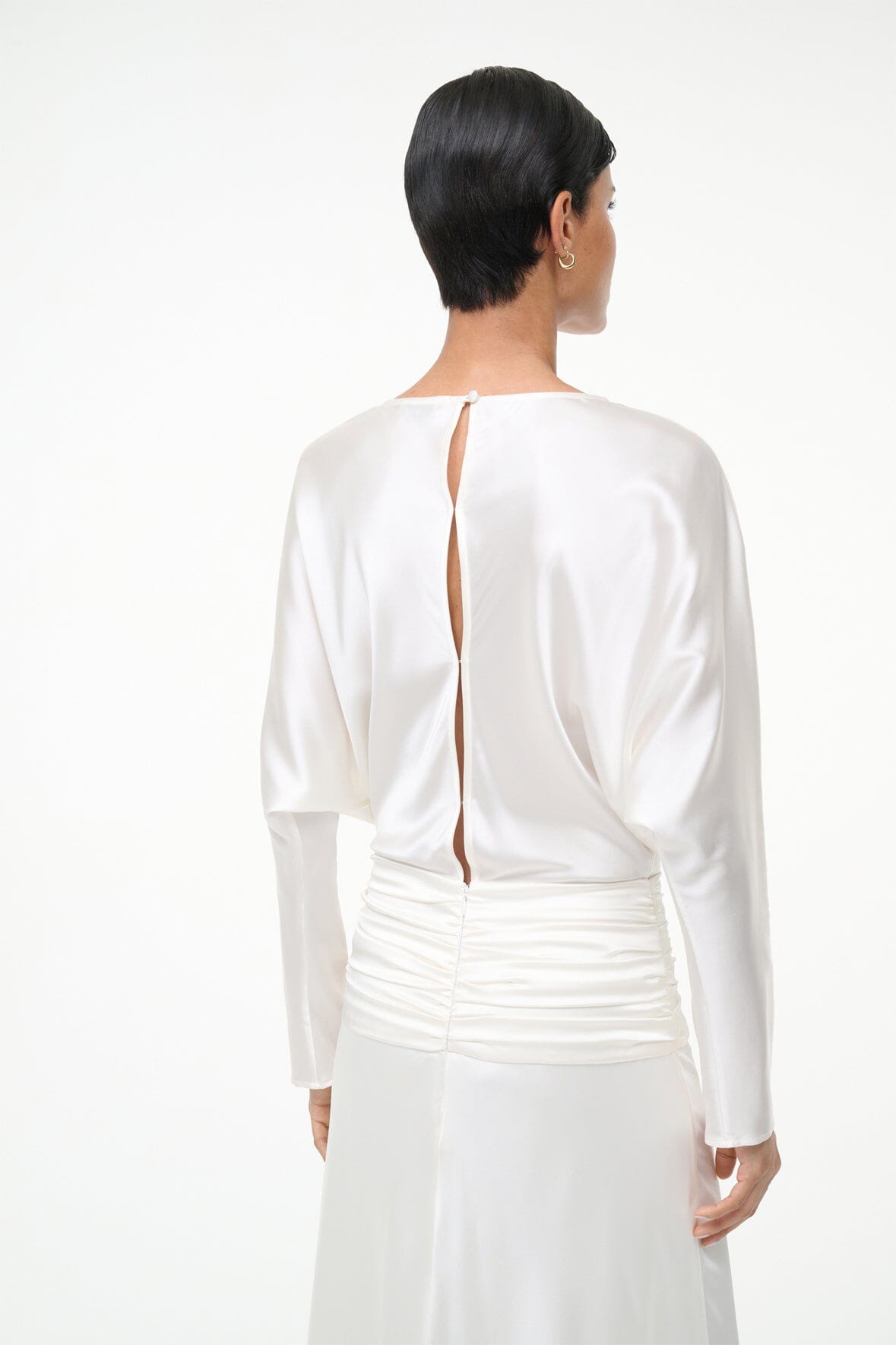 FREDA SILK DRESS | IVORY
