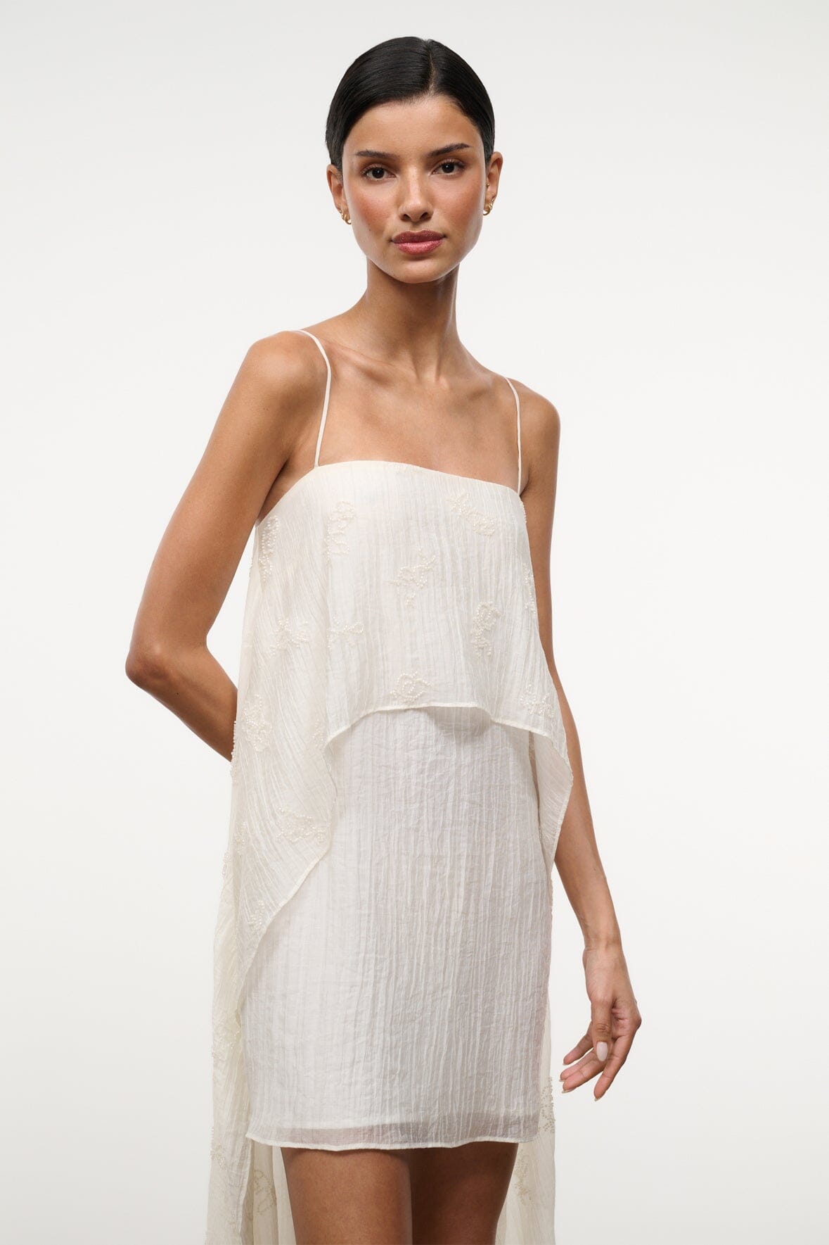 VALENCIA MINI DRESS | WHITE