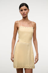 ANGELIQUE LINEN DRESS | BUTTER STUDS