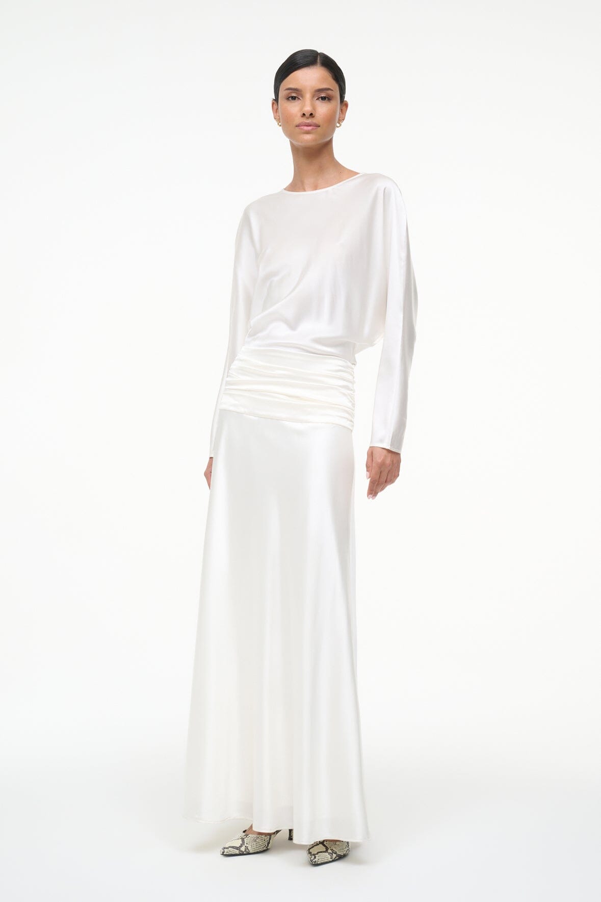 FREDA SILK DRESS | IVORY