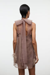 ALBEE MINI DRESS | TRUFFLE