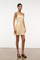ANGELIQUE LINEN DRESS | BUTTER STUDS