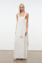 KIRA SILK DRESS | IVORY
