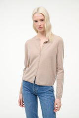 MIDNIGHT CASHMERE CARDIGAN | STONE