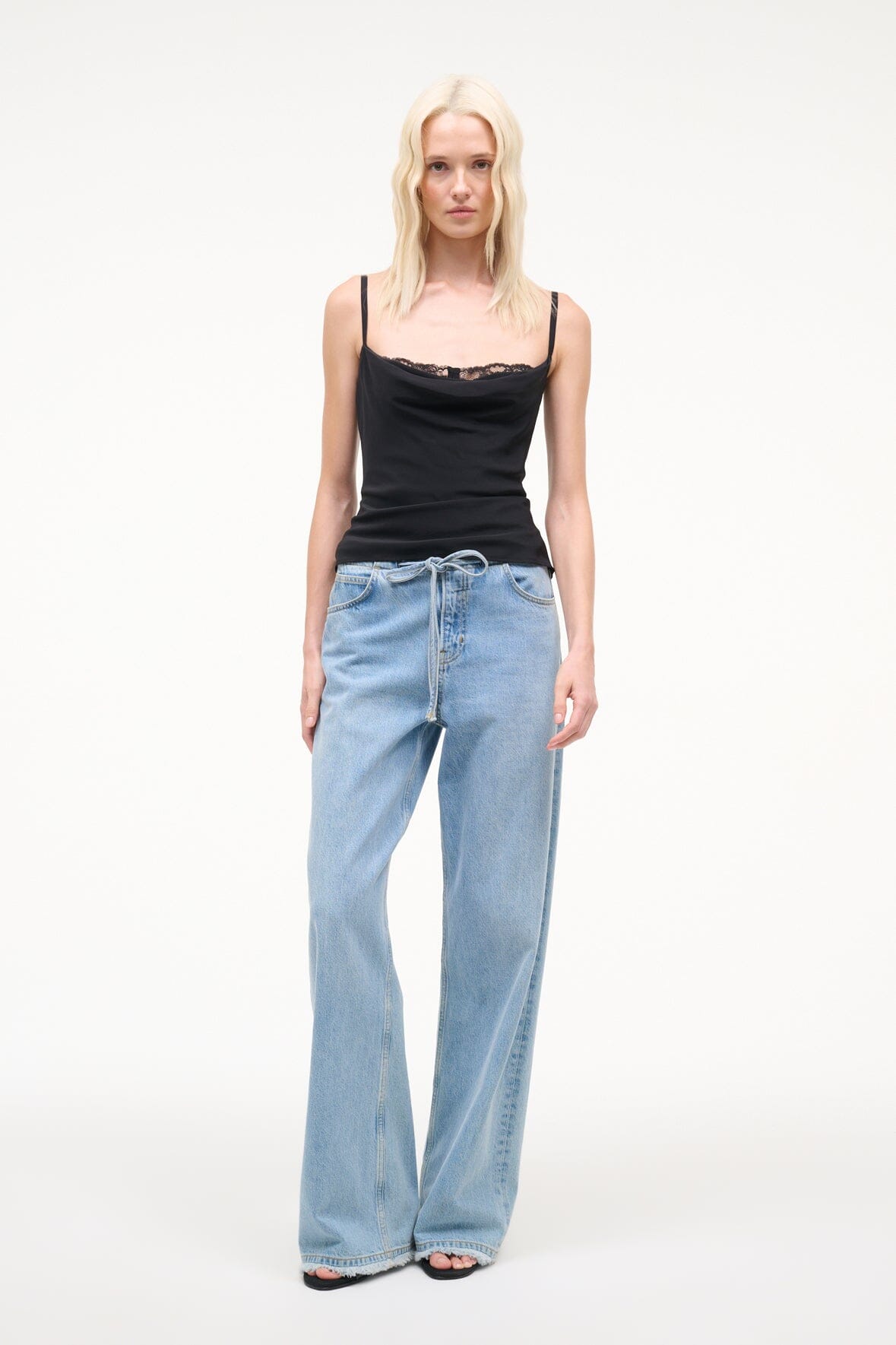 EVANGELINE TOP | BLACK SILK