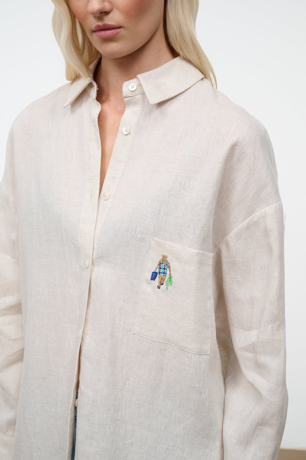 SANDBAR LINEN TOP | NATURAL