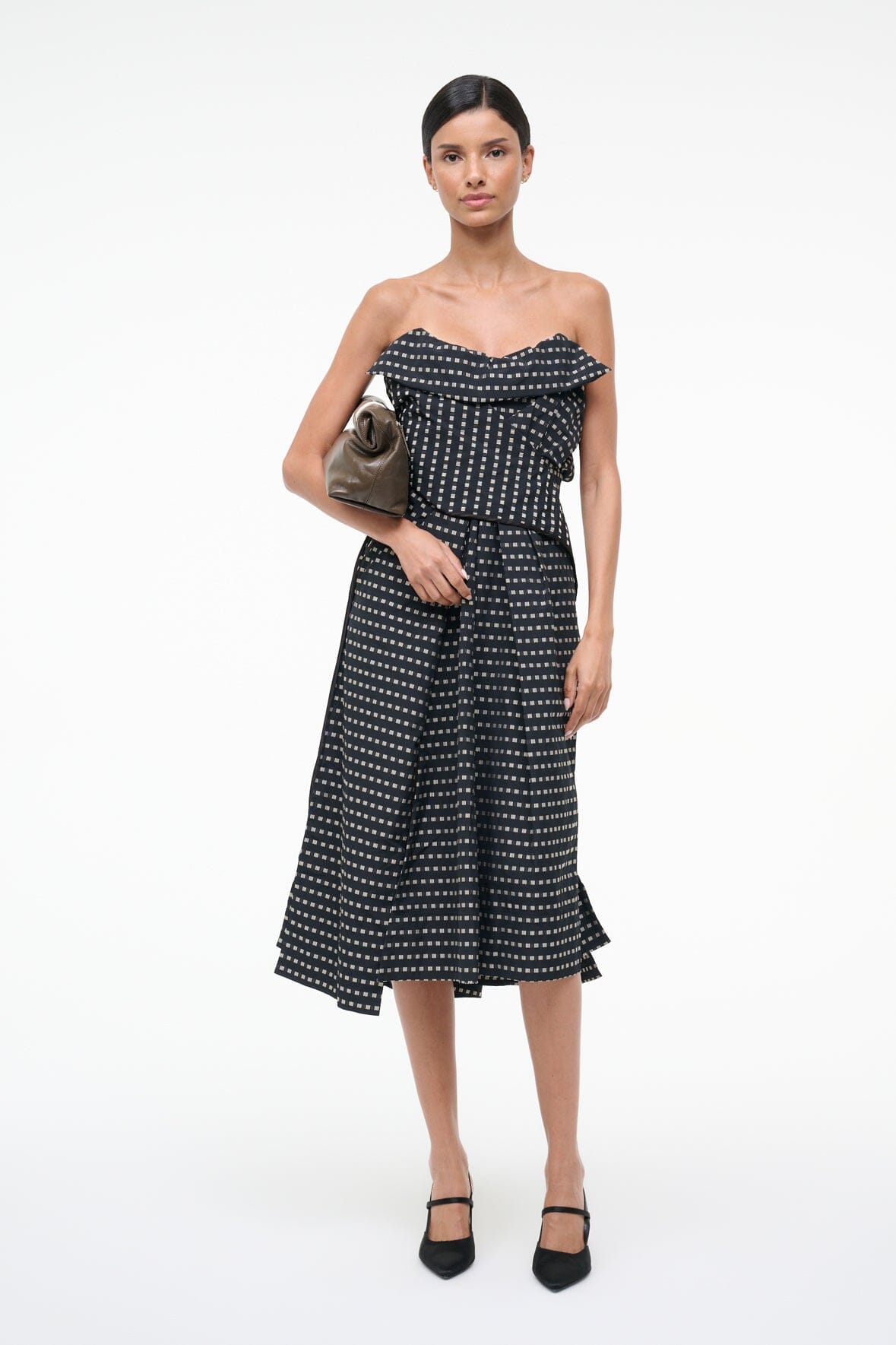 ALESSIA DRESS | BLACK GEO