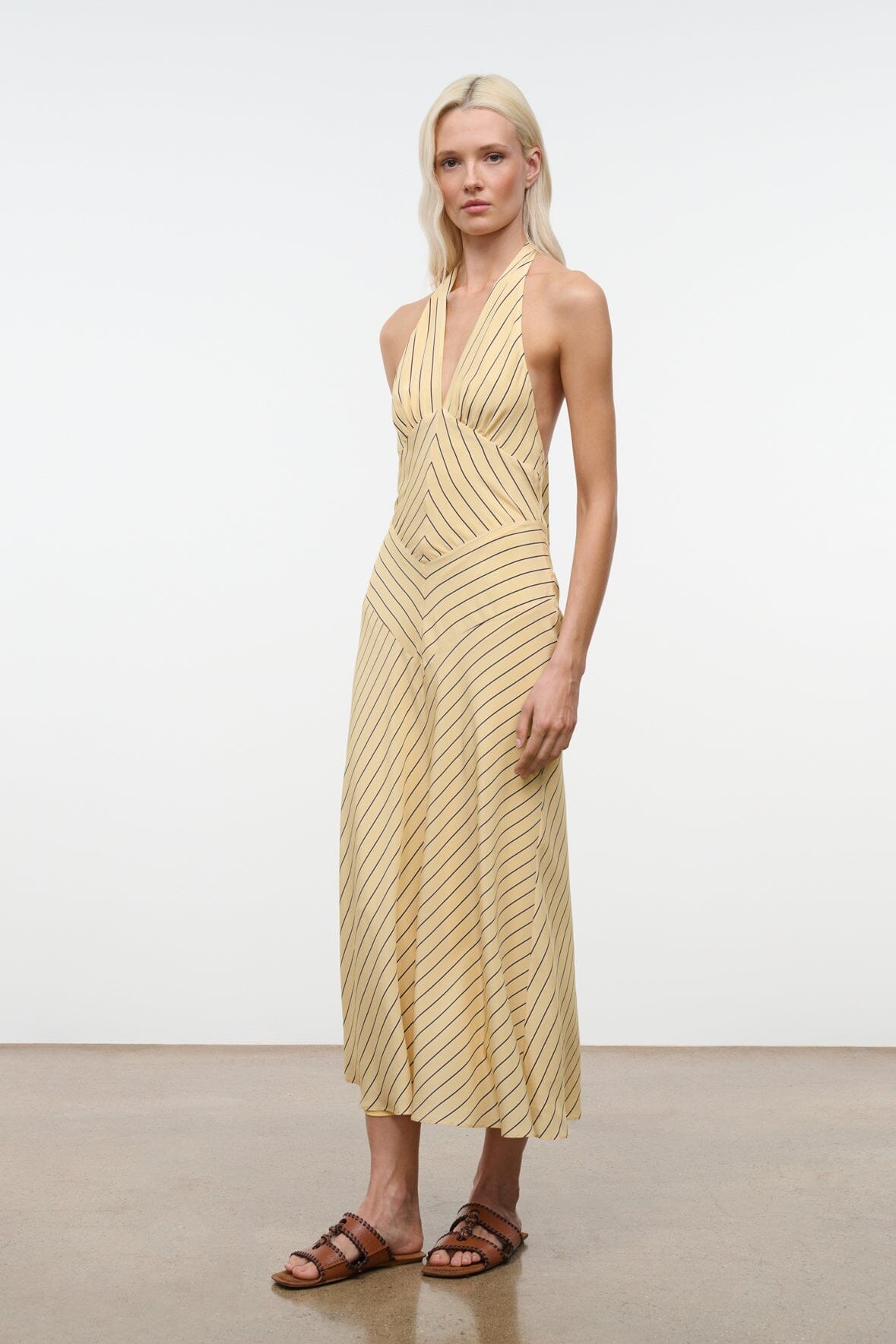 LOUISE SILK DRESS | MONDAY STRIPE