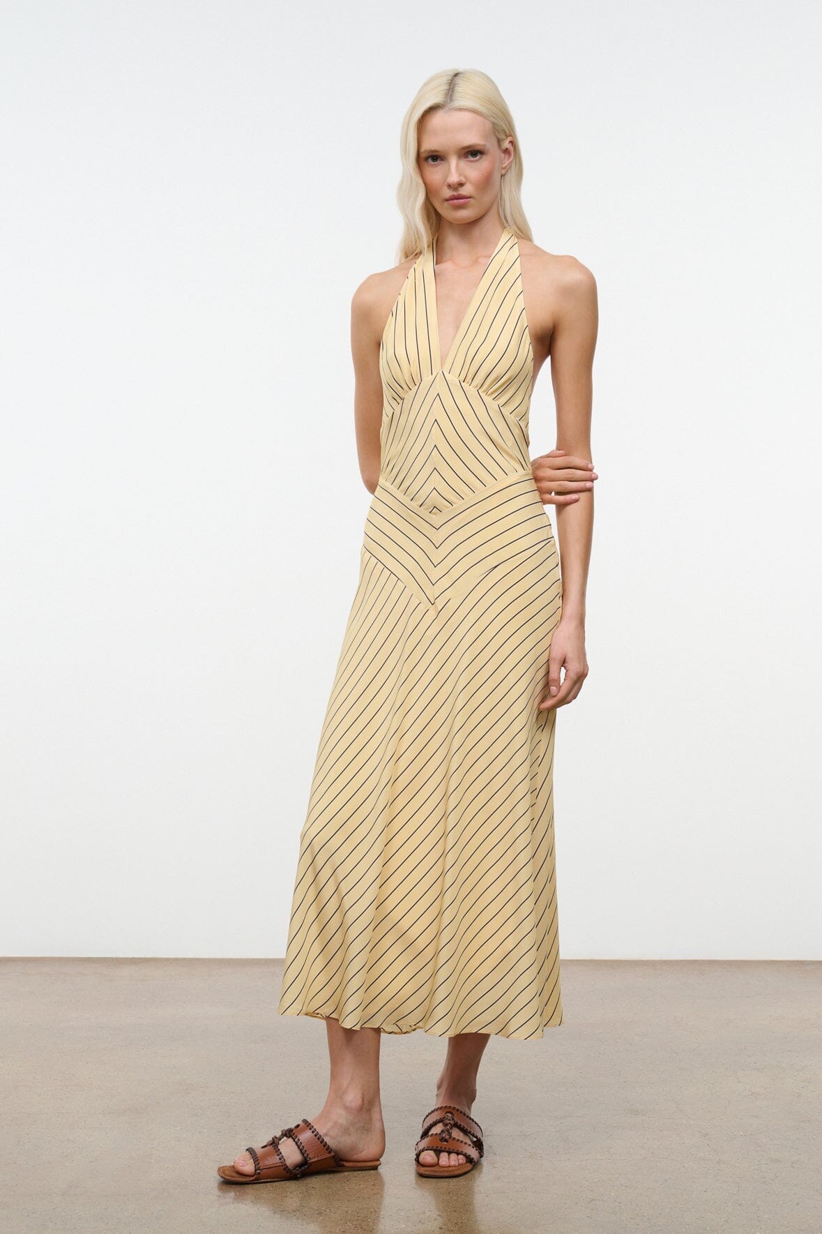 LOUISE SILK DRESS | MONDAY STRIPE