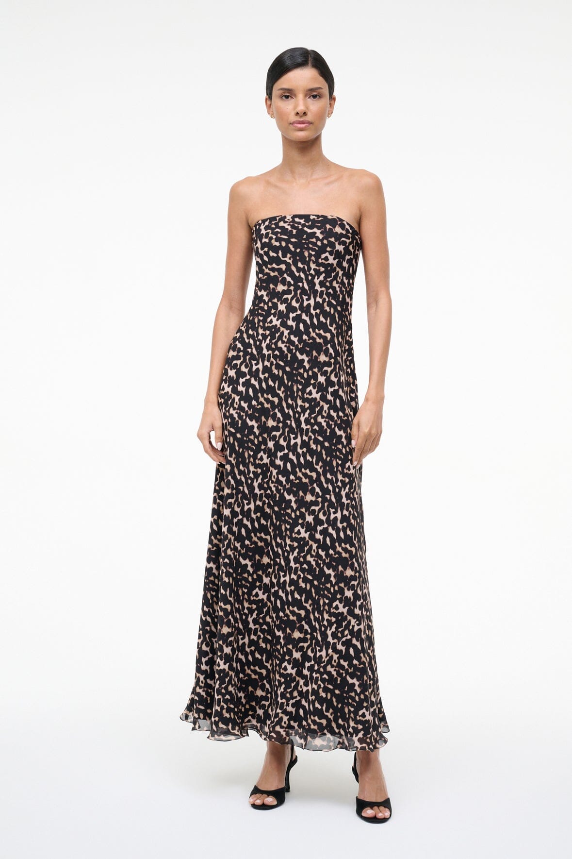CASSIE SILK DRESS | TORTOISE