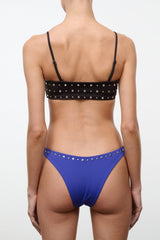 DANA BIKINI BOTTOM | COBALT STUDS
