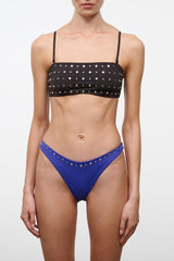 DANA BIKINI BOTTOM | COBALT STUDS