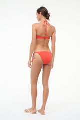 SISLEY SIDE TIE BIKINI BOTTOM | FLAME