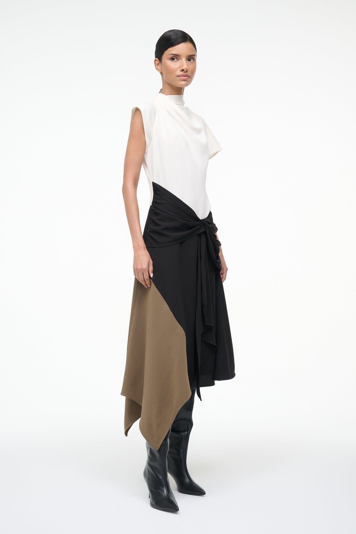 DAVINA DRESS | BLACK MULTI