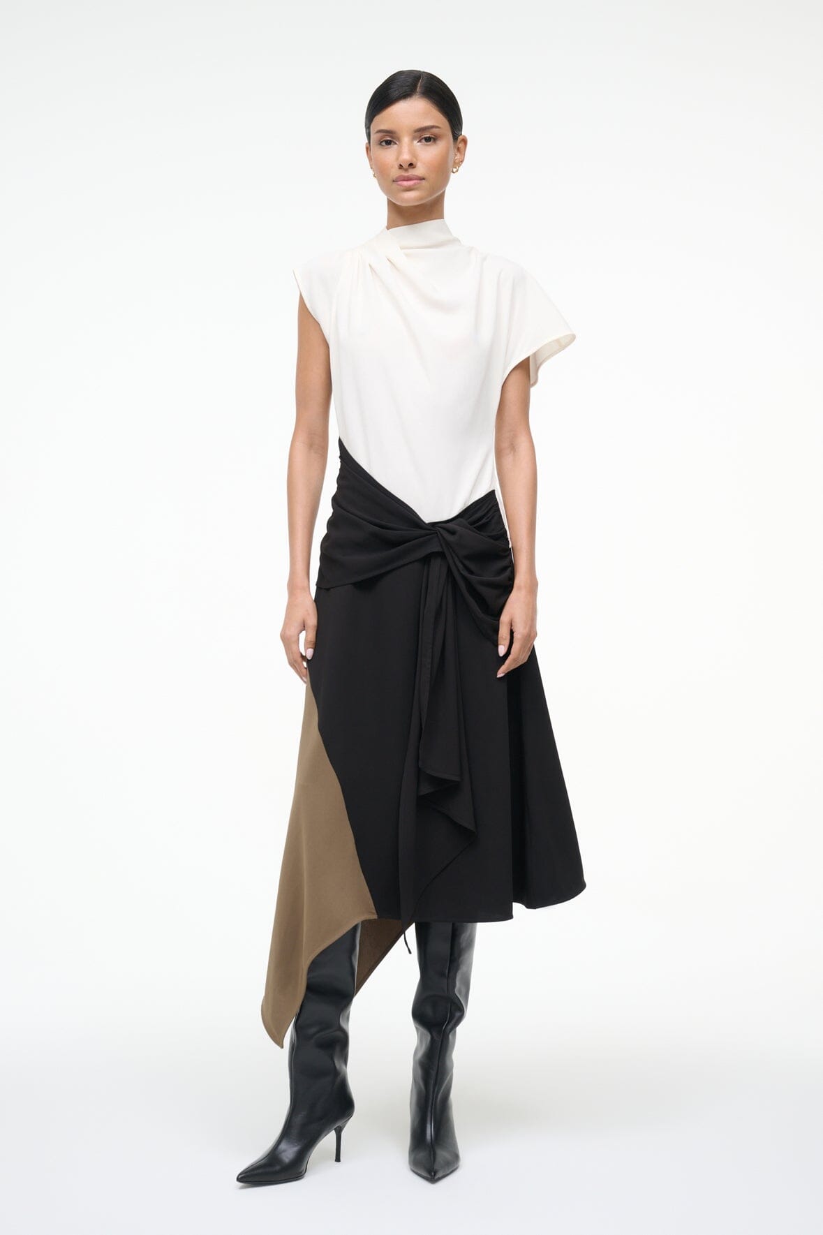 DAVINA DRESS | BLACK MULTI