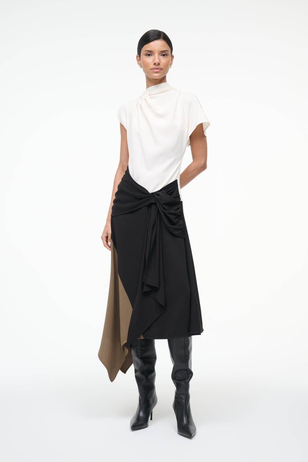 DAVINA DRESS | BLACK MULTI