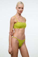 SISLEY STRING BIKINI BOTTOM | CITRON STUDS