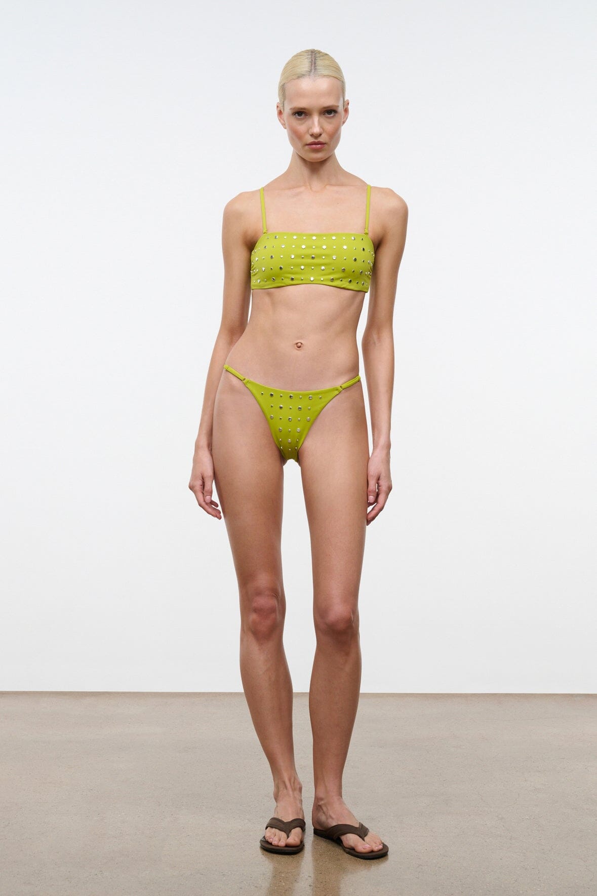 SARA BIKINI TOP | CITRON STUDS