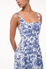 WELLS DRESS | BLUE TOILE