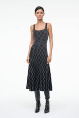 ELLISON DRESS | BLACK GEO