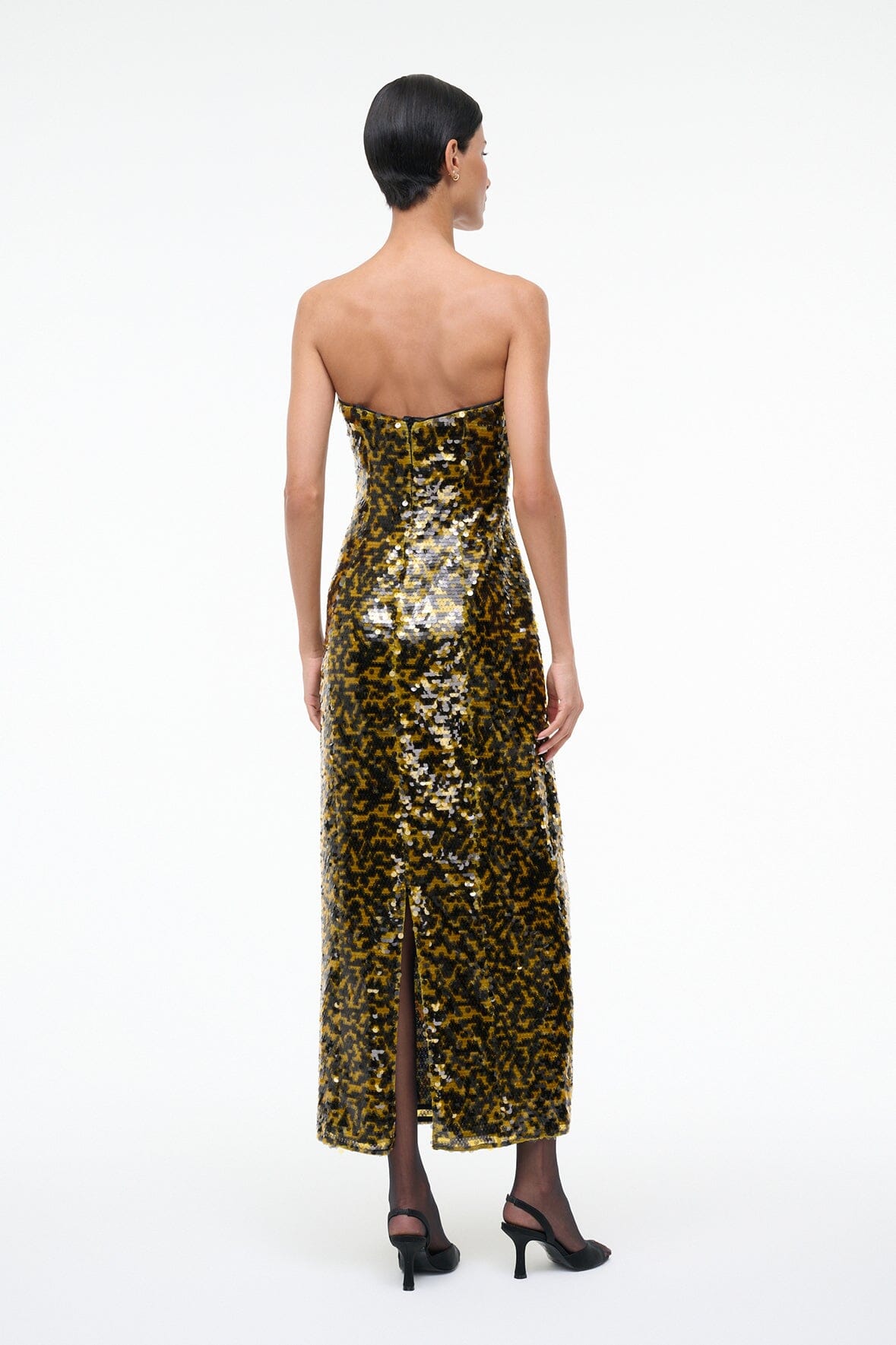 CECE DRESS | TURMERIC BLACK