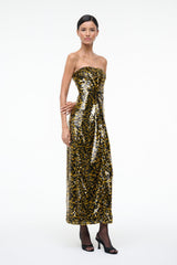 CECE DRESS | TURMERIC BLACK