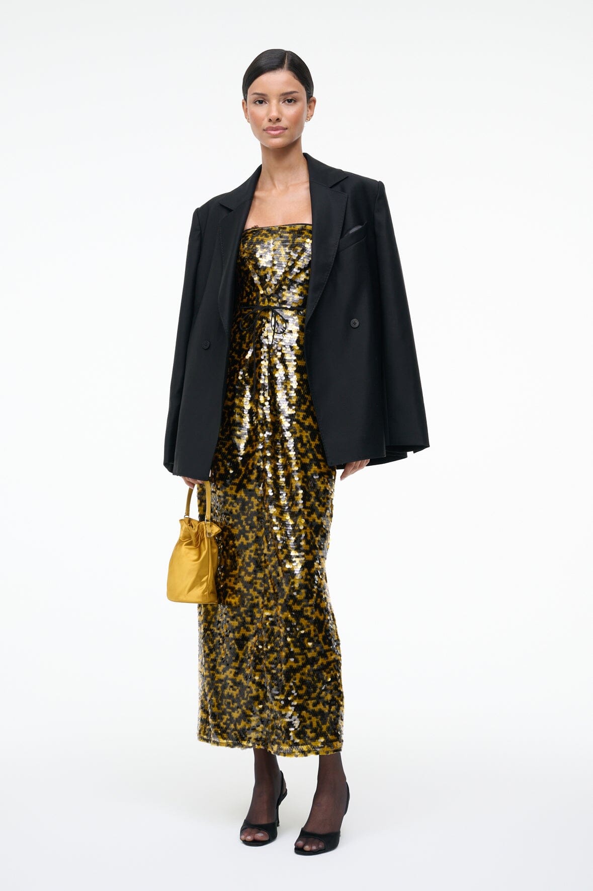 CECE DRESS | TURMERIC BLACK