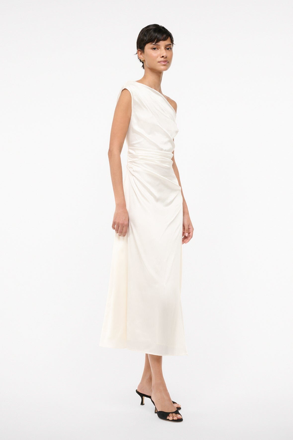 PHARE SILK DRESS | IVORY
