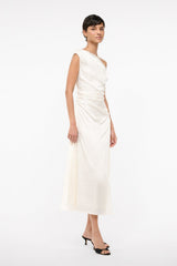PHARE SILK DRESS | IVORY