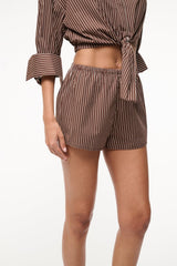 PADDLE SHORT | DARK OAK MICRO STRIPE