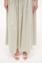 BRIGITTE LEATHER MULE | CREAM WOVEN