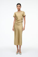 MARCEL SILK DRESS | ANTIQUE